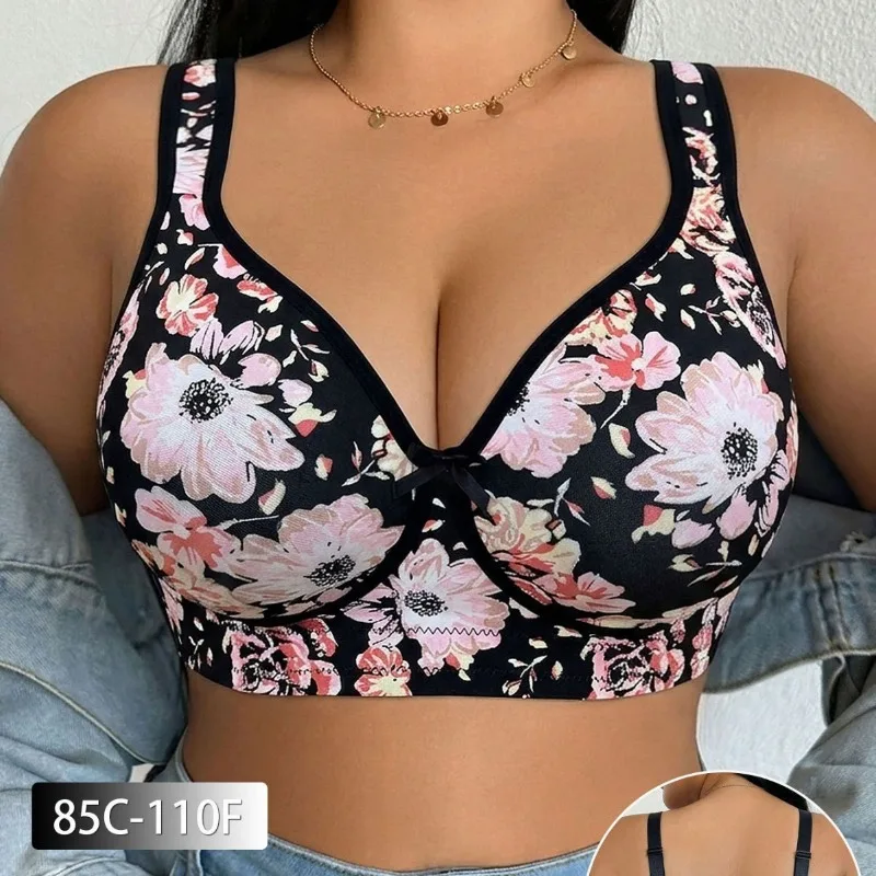 Plus Size Women Bra Lace Push  - огляд і ціна Minimizer Bra Women