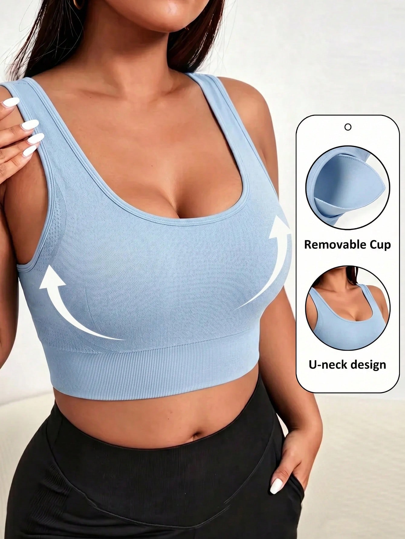 Plus Size Seamless Sports Bra  - огляд і ціна Sports Bra Racerback