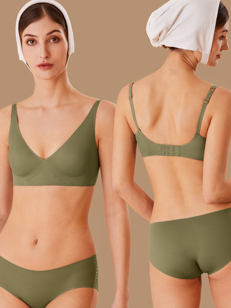 FINETOO One-piece Seamless Bra - огляд і ціна Mastectomy Bra Pocket