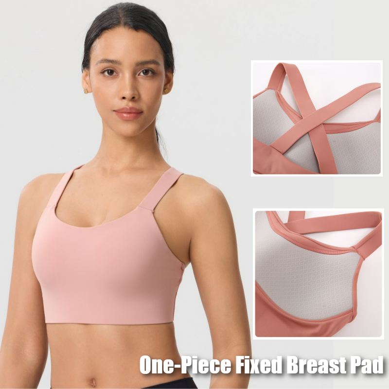 Solid Color Cross Back Sports  - огляд і ціна Sports Bra Racerback